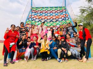 Zip Line, Sky Bike, Artificial Wall Climbing, Zorbing Roller, Running Bungee, Swimming Pool, Rain Dance, Pottery, Shooting, Archery, Multi Activity Net, Commando Net, Adventure Bridges, Cricket Ground, Volleyball Court, Basketball Court, Badminton Court, Football Ground, Table Tennis etc. All of these activities are included in the package at Rajwada Farms - An Ethinic Village, Sports, Picnic Ground & Adventure Park in Faridabad, one of the best adventure park in Delhi NCR