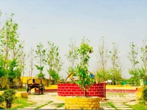 Zip Line, Sky Bike, Artificial Wall Climbing, Zorbing Roller, Running Bungee, Swimming Pool, Rain Dance, Pottery, Shooting, Archery, Multi Activity Net, Commando Net, Adventure Bridges, Cricket Ground, Volleyball Court, Basketball Court, Badminton Court, Football Ground, Table Tennis etc. All of these activities are included in the package at Rajwada Farms - An Ethinic Village, Sports, Picnic Ground & Adventure Park in Faridabad, one of the best adventure park in Delhi NCR