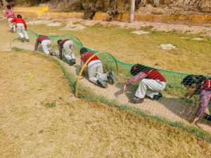 Zip Line, Sky Bike, Artificial Wall Climbing, Zorbing Roller, Running Bungee, Swimming Pool, Rain Dance, Pottery, Shooting, Archery, Multi Activity Net, Commando Net, Adventure Bridges, Cricket Ground, Volleyball Court, Basketball Court, Badminton Court, Football Ground, Table Tennis etc. All of these activities are included in the package at Rajwada Farms - An Ethinic Village, Sports, Picnic Ground & Adventure Park in Faridabad, one of the best adventure park in Delhi NCR